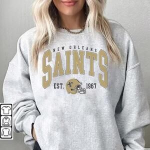 1967 New Orleans Football Sweatshirt, Saints Football Crewneck, Football